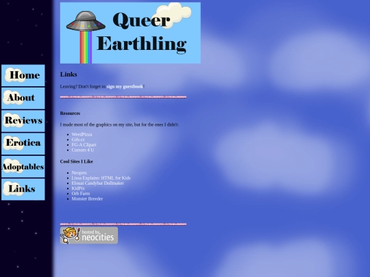 Links screenshot