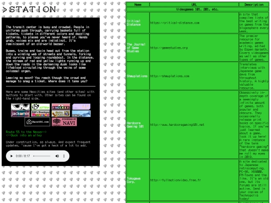 links screenshot