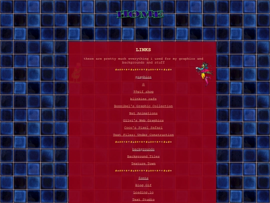 links screenshot