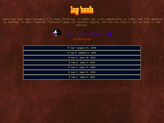 logbook screenshot