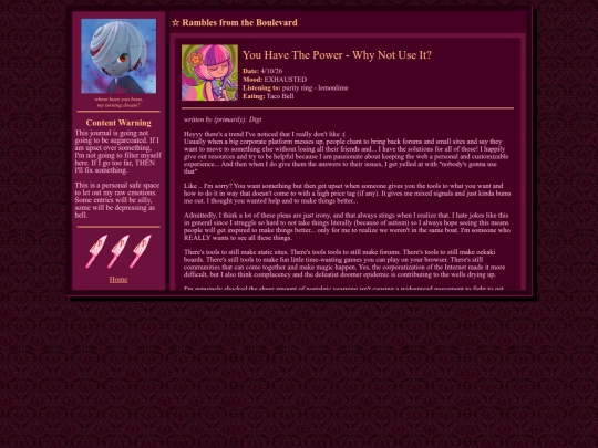 journal screenshot