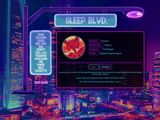 sleepblvd/autumn screenshot