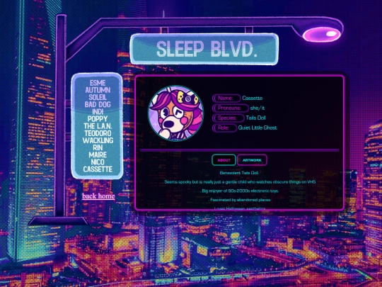 sleepblvd/cassette screenshot