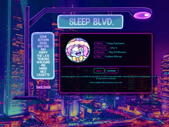 sleepblvd/poppy screenshot