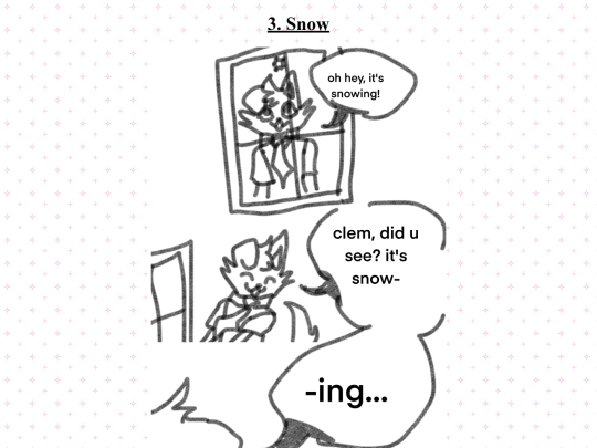 comic/snow screenshot