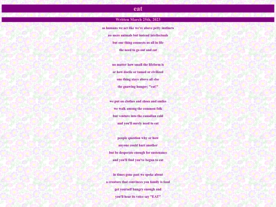 poems/eat screenshot