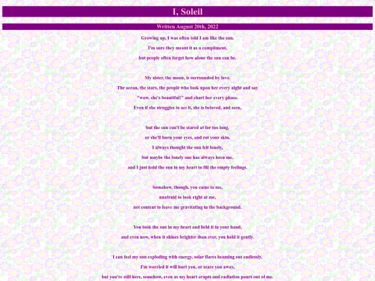 poems/isoleil screenshot