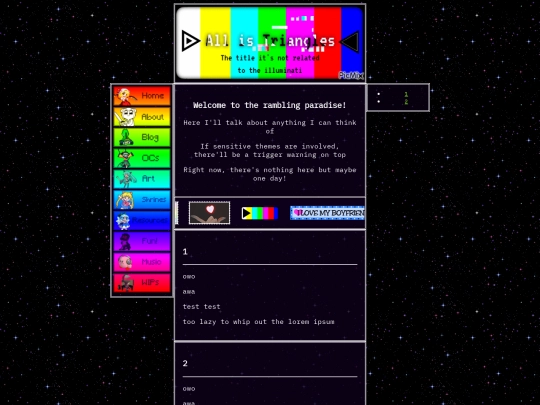 blog screenshot