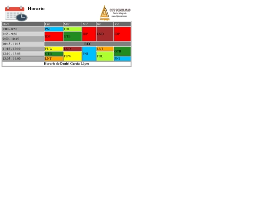 Tarea2.5./horario screenshot
