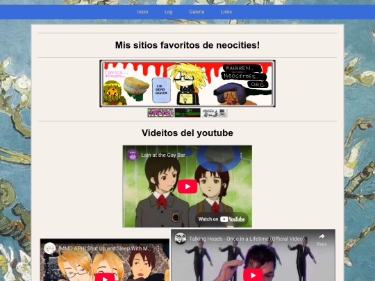 blog/header/Links screenshot