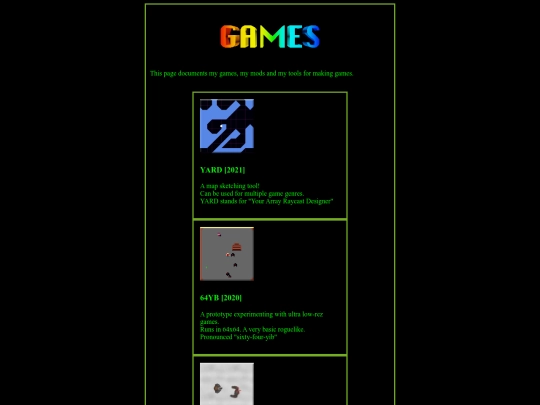 games screenshot