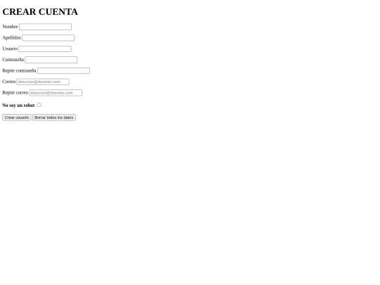 Progra web/registro screenshot