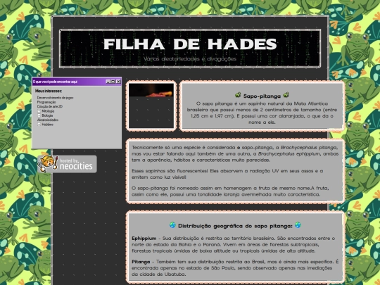 biologia/rapitanga screenshot