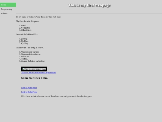 Index screenshot