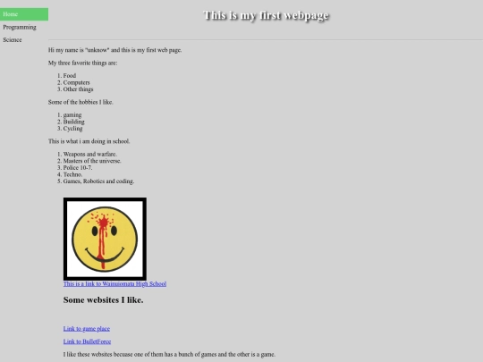 index screenshot
