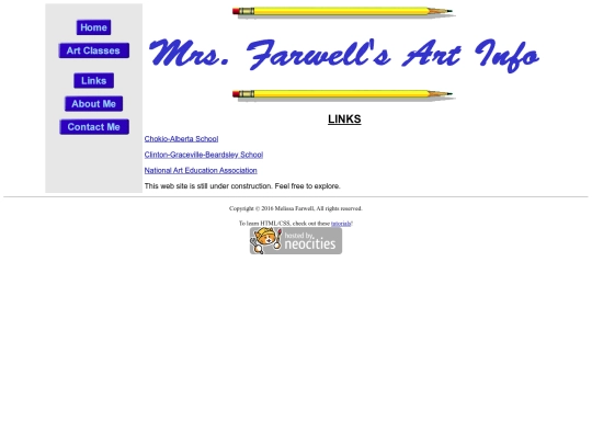 links screenshot