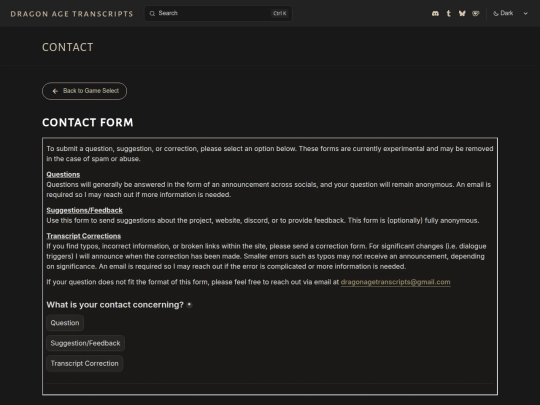 contact screenshot
