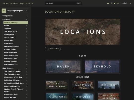 inquisition/locations screenshot