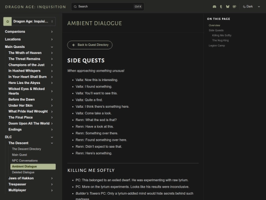 inquisition/transcripts/dlc/descent/ambient screenshot