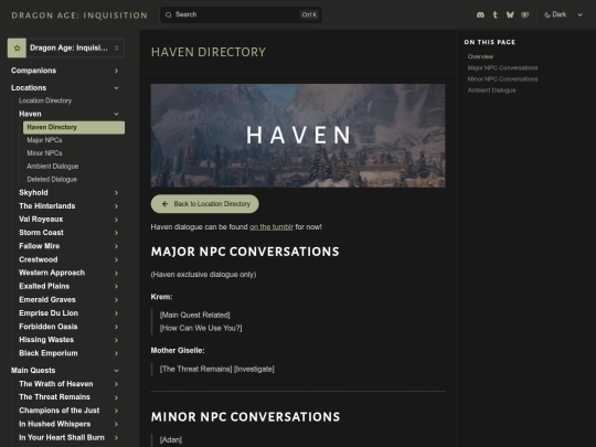 inquisition/transcripts/locations/haven/directory screenshot