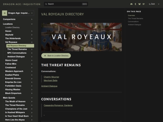 inquisition/transcripts/locations/valroyeaux/directory screenshot