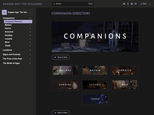 veilguard/companions screenshot