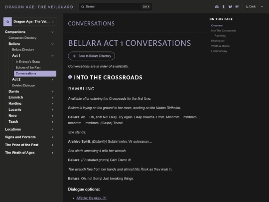veilguard/transcripts/companions/bellara/act1/conversations screenshot