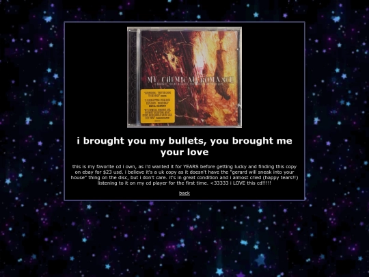 cds/bullets screenshot