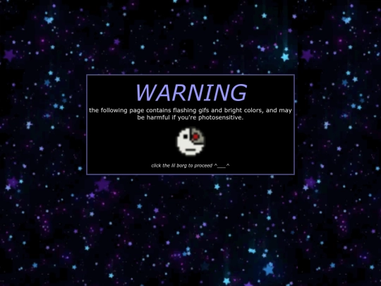 warning screenshot