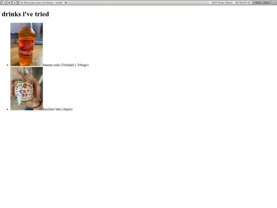 drinks screenshot