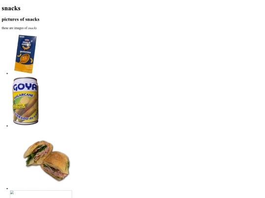 snacks screenshot