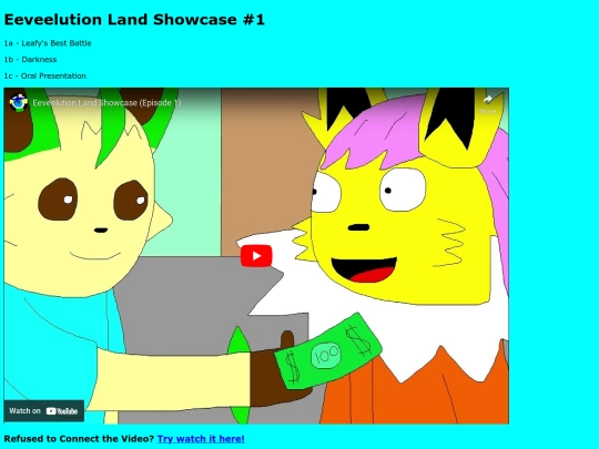 Cartoons/EeveelutionLandShowcase1 screenshot