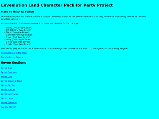 Games/EeveelutionPackForPartyProject screenshot