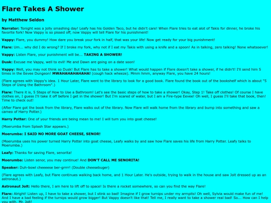 Scribbles/FlareTakesAShower1 screenshot
