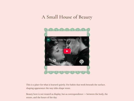 Aphrodite's Boudoir/Mainintropage screenshot