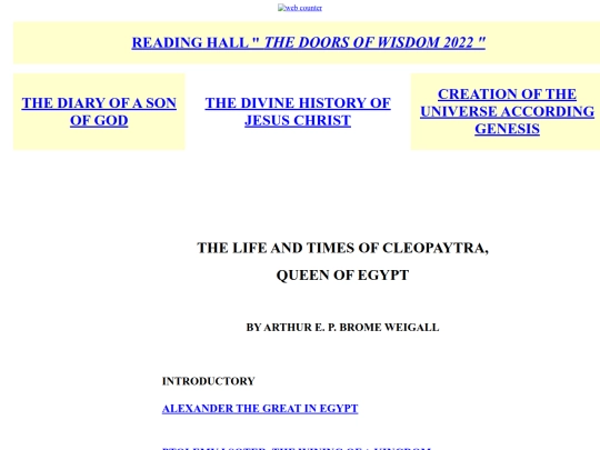 History/THE LIFE AND TIMES OF CLEOPAYTRA, QUEEN OF EGYPT screenshot