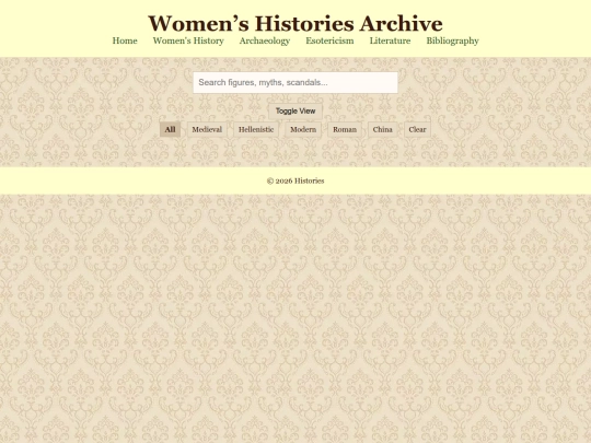 History/testwomenshistory screenshot