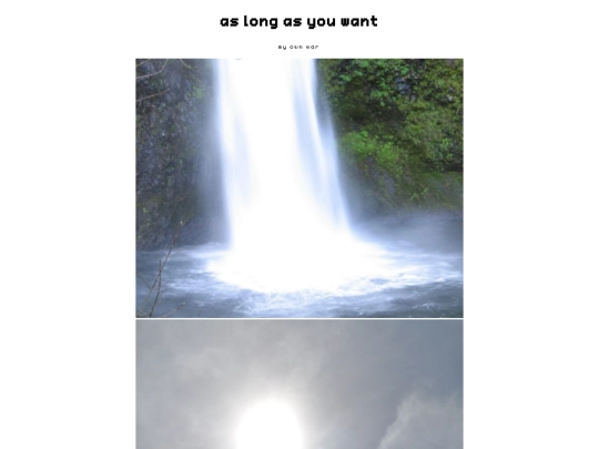 as long as you want/three screenshot
