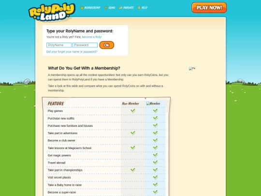 MEMBERSHIP screenshot