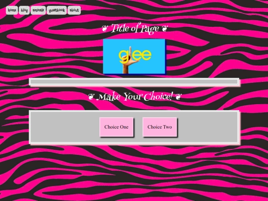 pages/glee thingy/template glee page screenshot
