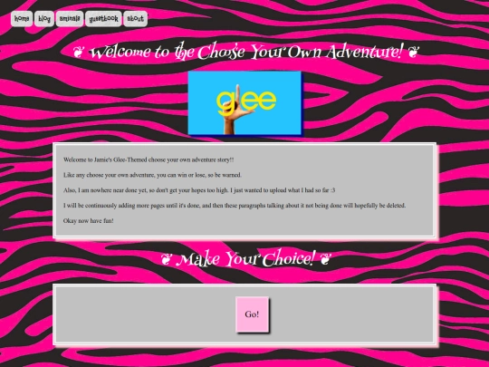pages/glee thingy/welcome screenshot