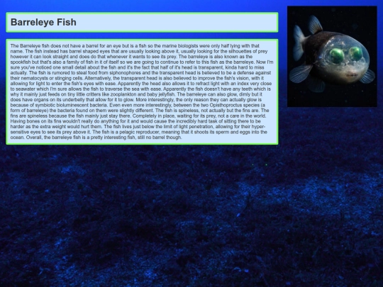 BarrelEyeFish/BarrelEyeFish screenshot