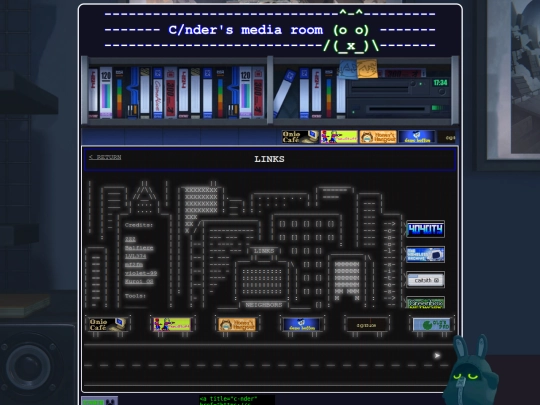 links screenshot