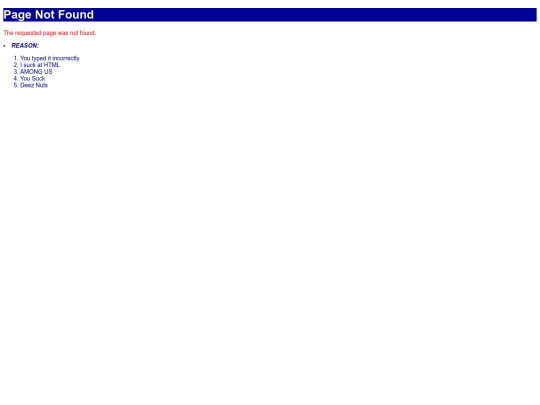 not_found screenshot