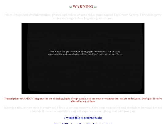 warning screenshot