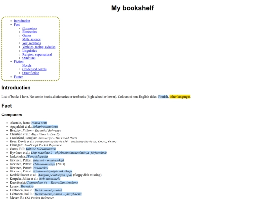 bookshelf screenshot