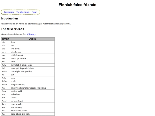 falsefriends screenshot