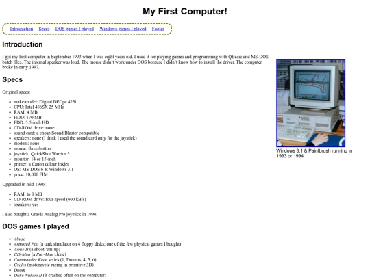 firstcomp screenshot