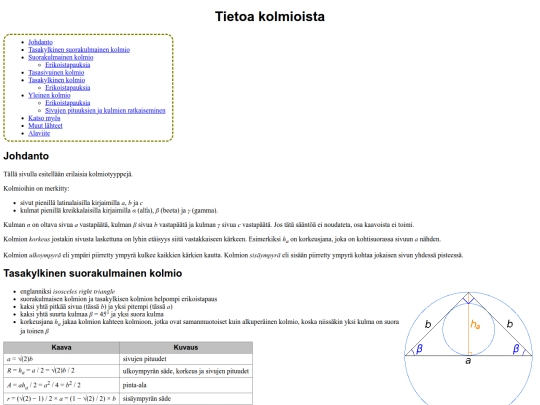 kolmio screenshot