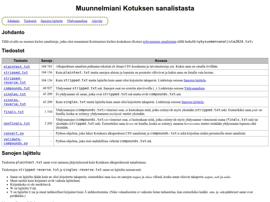 kotuslistat screenshot